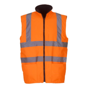 Hi-vis reversible fleece bodywarmer