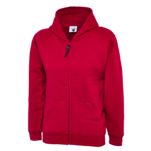 Uneek Childrens Classic Full Zip Hooded Sweatshirt